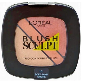 X3 L'Oreal Blush Sculpt Trio Contouring Blush 101 Soft Sand - Picture 1 of 1