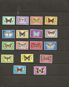 NORFOLK ISLE (30-3008) 1976 SG179-95 BUTTERLIES & MOTHS FULL SET 17 U/M/M - Picture 1 of 1