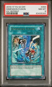 Invasion Of Chaos Dimension Fusion PSA 8 NM-Mint IOC-094 Yugioh - Picture 1 of 2