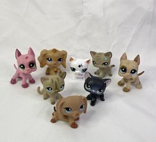 Littlest Pet Shop LPS FAKE Lot Of 8 Shorthair Cat Spaniel Dachshund Great Dane