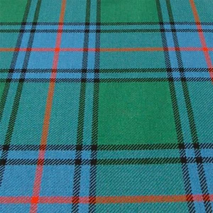 Heavy Weight Material 16oz Fabric Shaw Green Ancient Tartan 1 Metre - Picture 1 of 2