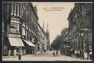 Ansichtskarte Düsseldorf, Cooperative Militaire - Picture 1 of 2