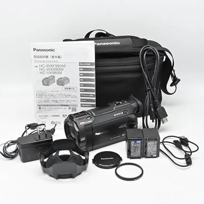 Panasonic HC-WXF990M Black 4K Camcorder 20x optical zoom 64GB w/Battery - Image 1 of 4