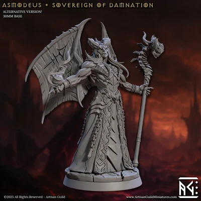 Asmodeus - Infernal Sovereign Demon King  - Artisan Guild - Dungeons and Dragons - Image 1 of 3