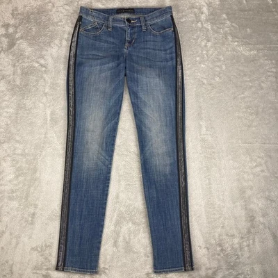 Pantalones de mezclilla para mujer Rock & Republic pierna ajustada adornados talla 4 Foto 1 de 4