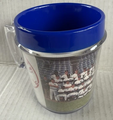New York Yankees Team Photo Plastic Cup Mug Apples Orchards Punch New Vintage NY - Image 1 of 4
