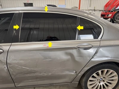 09-15 BMW 750I Li DRIVER PUERTA TRASERA IZQUIERDA VENTANA CRISTAL SOLAMENTE Foto 1 de 4