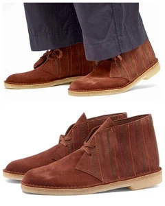 Clarks Originals STUNNING stivali da deserto scamosciati marrone ruggine UOMO UK-7 G EU-41 M - Foto 1 di 3