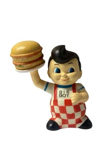 Vintage Big Boy Double Hamburger Restaurant Vinyl Figur Sparschwein 8" - Bild 1 von 14