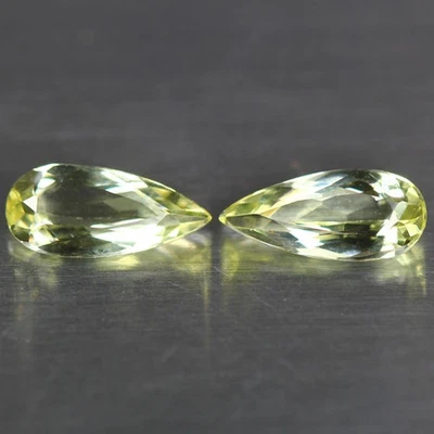 2.36 CTS_AMAZING_MATCHING PAIR_100 % NATURAL GREENISH YELLOW BERYL (Aquamarine) - Image 1 of 3
