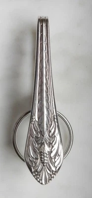 Vintage Handcrafted Silver-Plated Spoon Hanging Key Ring - Image 1 of 4