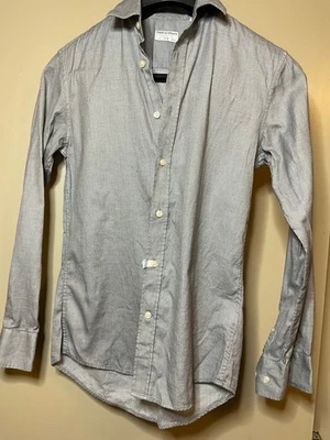 TIGER OF SWEDEN 37 SLIM 14 1/2 GRAY WHITE EXCLNT - Image 1 of 3