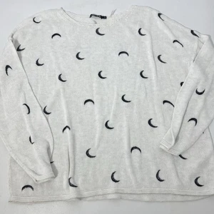 Maglione Nic & Zoe donna XL bianco luna maglia leggero cotone cashmere pullover - Foto 1 di 7