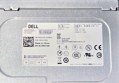 Dell / HIPRO Electronics OEM 290W Power Supply H290AM-00  0RVTHD - Image 1 of 4