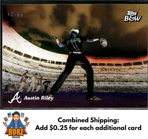 Negativo foto color Austin Riley #42 blanco y negro Topps 2023 #/99 - Imagen 1 de 2