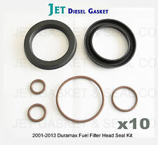 TEN PACK 10X DURAMAX DELUXE FUEL FILTER HEAD REBUILD SEAL KIT WITH VITON O-RINGS