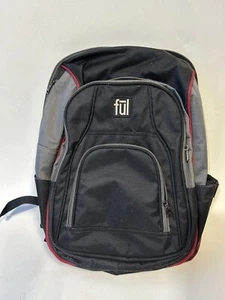 Fūl Rucksack Laptopfach schwarz rot zum Tragen Wandern Wandern Fitnessstudio - Bild 1 von 8
