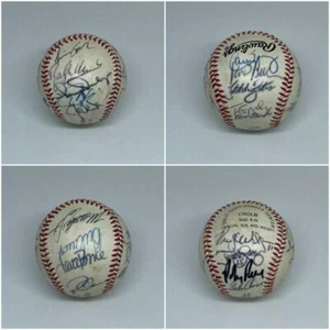 PELOTA DE BÉISBOL AUTÓGRAFO MULTIFIRMADA - MANAGER YANKEE AARON BOONE + 17 MÁS - Imagen 1 de 5
