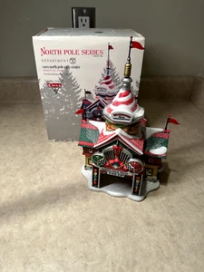 Department 56 North Pole Village Disney Cars North Pole Rally Center #4023616 - Picture 1 of 1