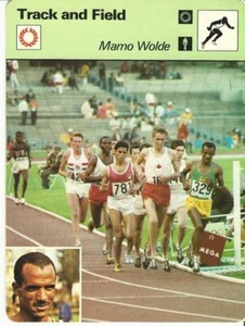 1977-79 Sportscaster Card, #85.23 Track, Mamo Wolde, Ethiopia - Picture 1 of 1