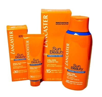 Lancaster Sun Beauty Velvet Touch Face Cream SPF30 50 ml & Silky Milk Tan 175 ml
