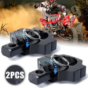 Pair UTV ATV Mount Brackets For LED Whip Light Bar Fit 1.75" to 2" Rollbar Cage - Picture 1 of 11