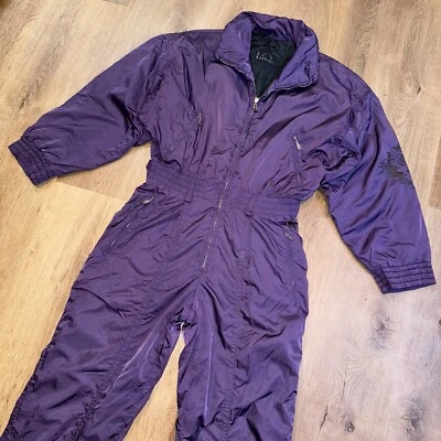 Bogner Ski Suit Womens 10 One Piece Snowsuit Snow Bib Jumpsuit Onsie Vintage 90s - Image 1 of 4