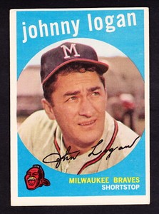 1959 TOPPS #225 JOHNNY LOGAN BRAVES