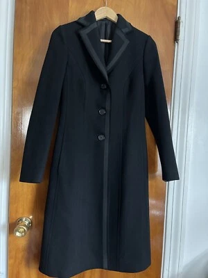 Kiton Napoli Solid 3 Buttons Pockets Wool/Cashmere Over Coat Women’s Size 42  - Image 1 of 4