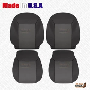 2015 - 2022 For Ram ProMaster City Van Driver Passenger Cloth Seat Cover Black - Picture 1 of 14