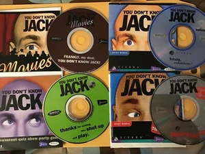 Vintage 1990s You Don’t Know Jack CDROM PC games lot - Picture 1 of 5
