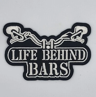 LIFE BEHIND BARS AUSTRALIA Harley Davidson Biker Vest Patches Badge Iron Sew On - image 1 of 2