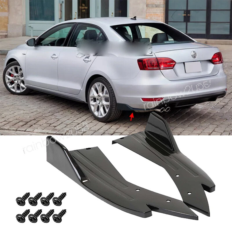 Sport Gloss Rear Bumper Spoiler Lip Splitter Diffuser For VW Jetta Passat B7 B8 Foto 1 de 4