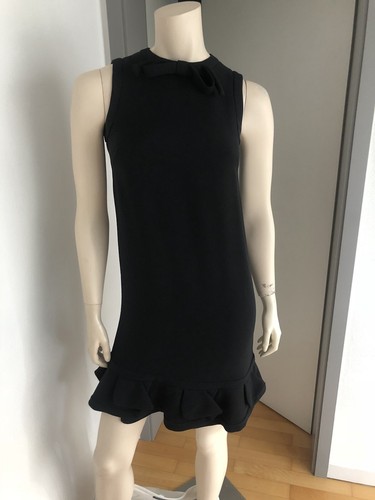 MIU MIU Abito originale di MIU MIU taglia 34 italiano. Taglia 38 nero con volant