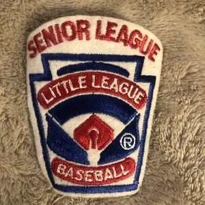 Parche cosido bordado vintage de las pequeñas ligas de béisbol de las ligas mayores usado - Imagen 1 de 4
