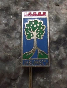 Antique Jablonec nad Nisou Heraldic Crest Apple Fruit Tree Coat Arms Pin Badge - Picture 1 of 2