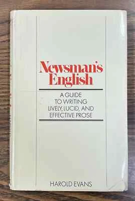 Newsman’s English by Harold Evans 1972 First Edition HC DJ - Image 1 of 4