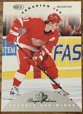 Sergei Fedorov 1996-97 Donruss Canadian Ice Card #55 Red Wings NHL HOF Free Ship - Image 1 of 3