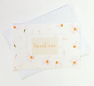 15 Thank You Cards Notes Flower Wedding Business Birthday Thankful IN THANK24 - Picture 1 of 2