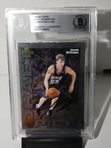 Jason Williams 1998-99 Topps Draft Redemption RC Rookie BGS Authentic Autograph - Picture 1 of 2