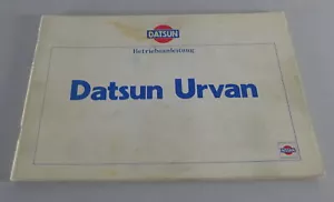 Manuale Di Istruzioni Nissan / Datsun Urvan Tipo E23 Data 06/1981 - Foto 1 di 1