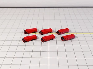 6x Red AIRPORT PANTHER FIRE TRUCKS Aircraft GSE Equipment 1:400 Scale Diorama - Picture 1 of 5