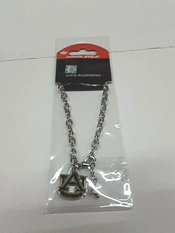 Auburn Tigers NCAA Silver  Chain Bracelet Cover