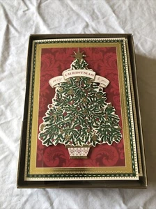 Anna Griffin handgefertigte Weihnachtskarten - 10 Karten & Umschläge, NEU - Bild 1 von 2