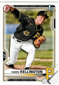 Owen Kellington Pittsburgh Pirates 2021 Bowman Draft primer Bowman - Imagen 1 de 2