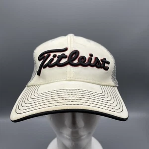Titleist Tour Performance Mesh Golf Trucker Hat Adjustable Cap White/Red/Black - Picture 1 of 9