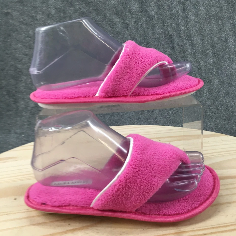 Zapatillas Laura Ashley Mujer 5-6 Tanga Rosa Sin Cordones Punta Abierta Cómodas Informales Planas Foto 1 de 4