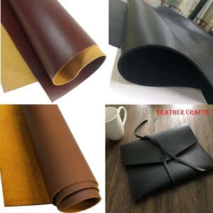 NEW 5-6 OZ Veg-Tanned Leather, Full Grain Tooling Cow Hide Leather Craft Pre-Cut - Picture 1 of 29