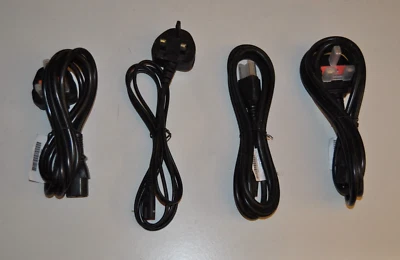 4Stück US Stromkabel Netzkabel Netzstecker Stecker 3-polig - Bild 1 von 4