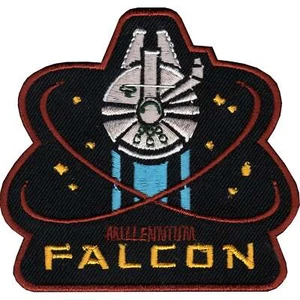 Star Wars Official 'Millennium Falcon' Rebel Han Solo Lucasfilm Iron On Patch - Picture 1 of 1